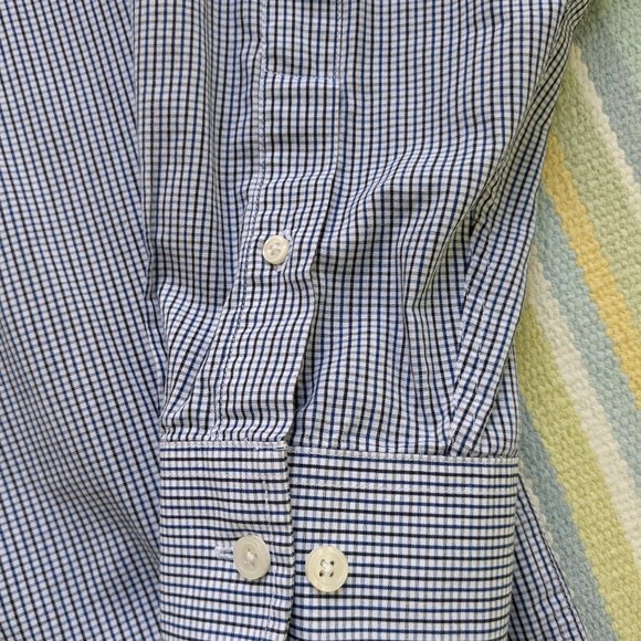 ⭐ Croft & Barrow Easy Care Classic Fit plaid dress shirt size 16.5 34/35 - Picture 5 of 8